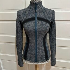 Lululemon Define Jacket *Brushed Size 4 Rose Herringbone Alberta Lake Black $128